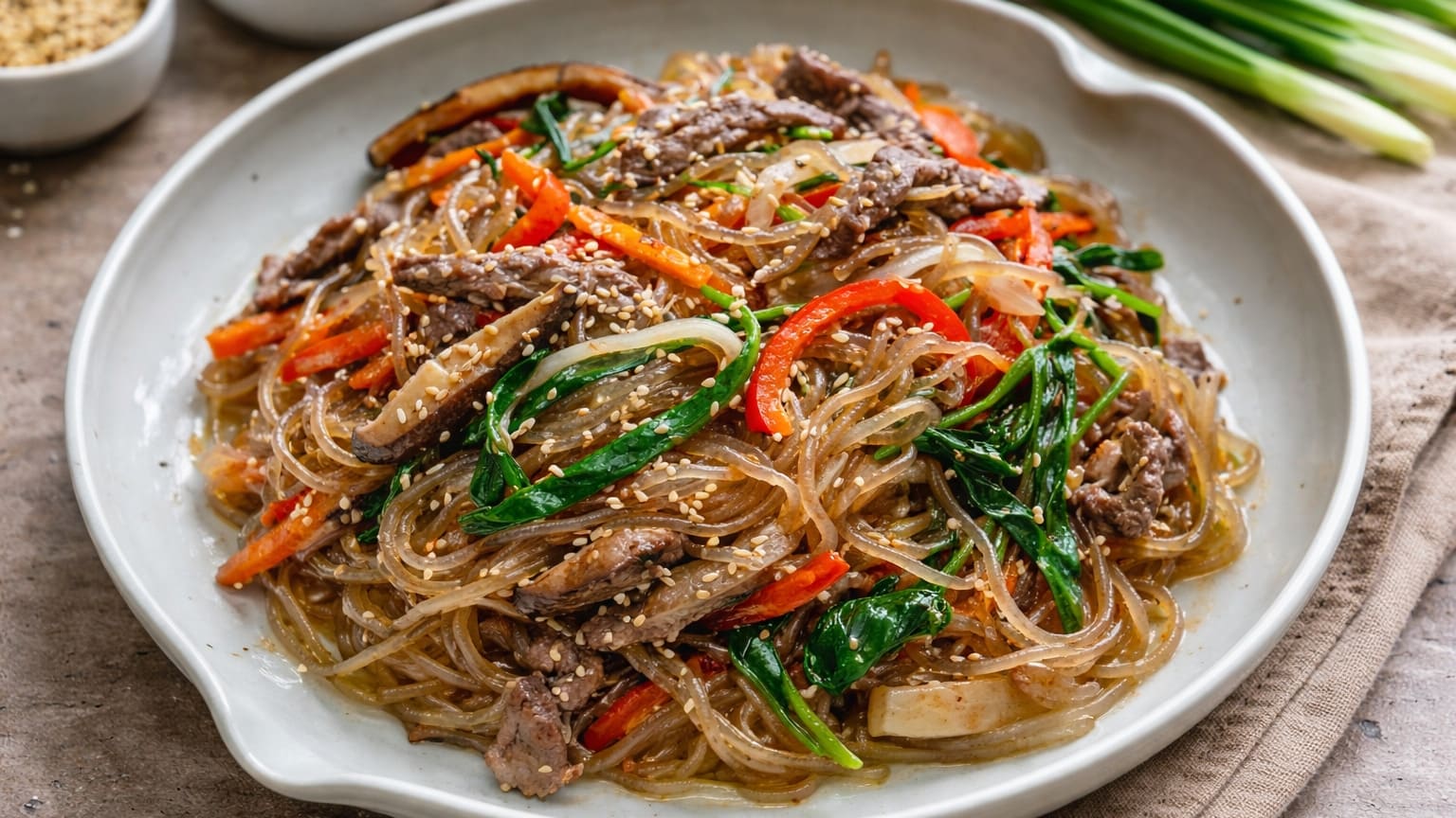 Japchae Recipe - Complete Calorie & Nutrition Breakdown