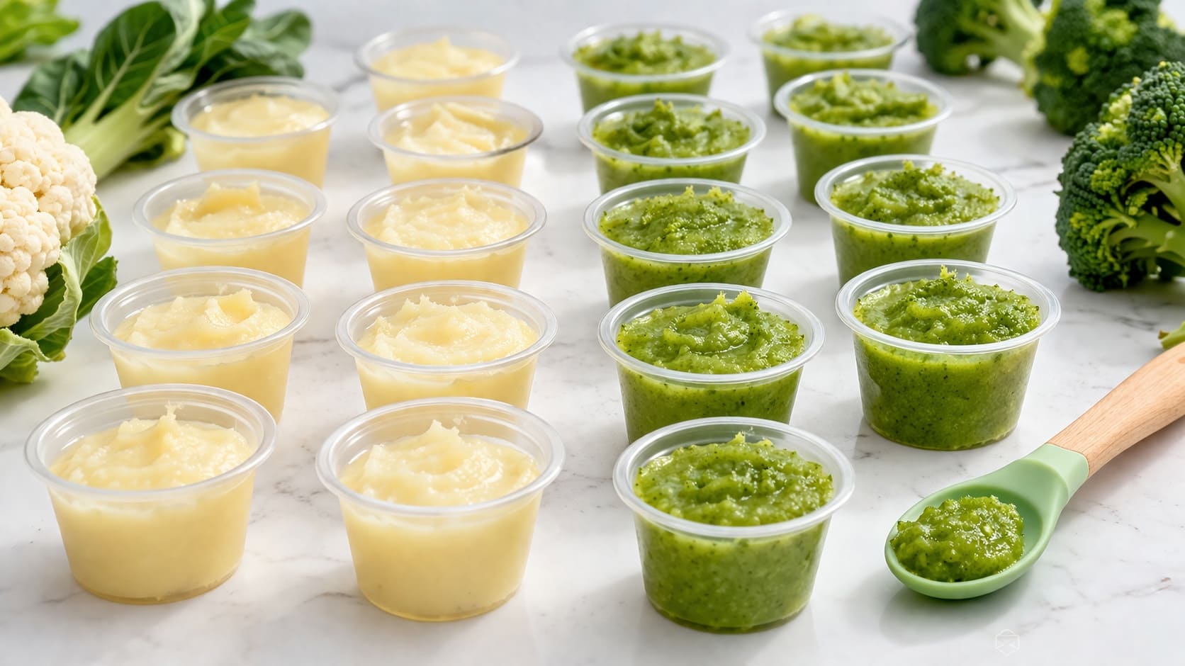 Steamed Broccoli and Cauliflower with Butter (Baby Dinner) Recipe - Nutrition & Calorie Guide